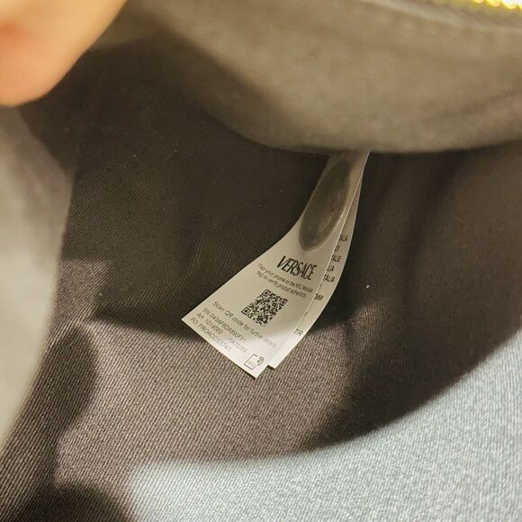 Versace Medusa Black Gold Canvas Large Tote Greca Strap Bag NWT $1,475 - Picture 9 of 10